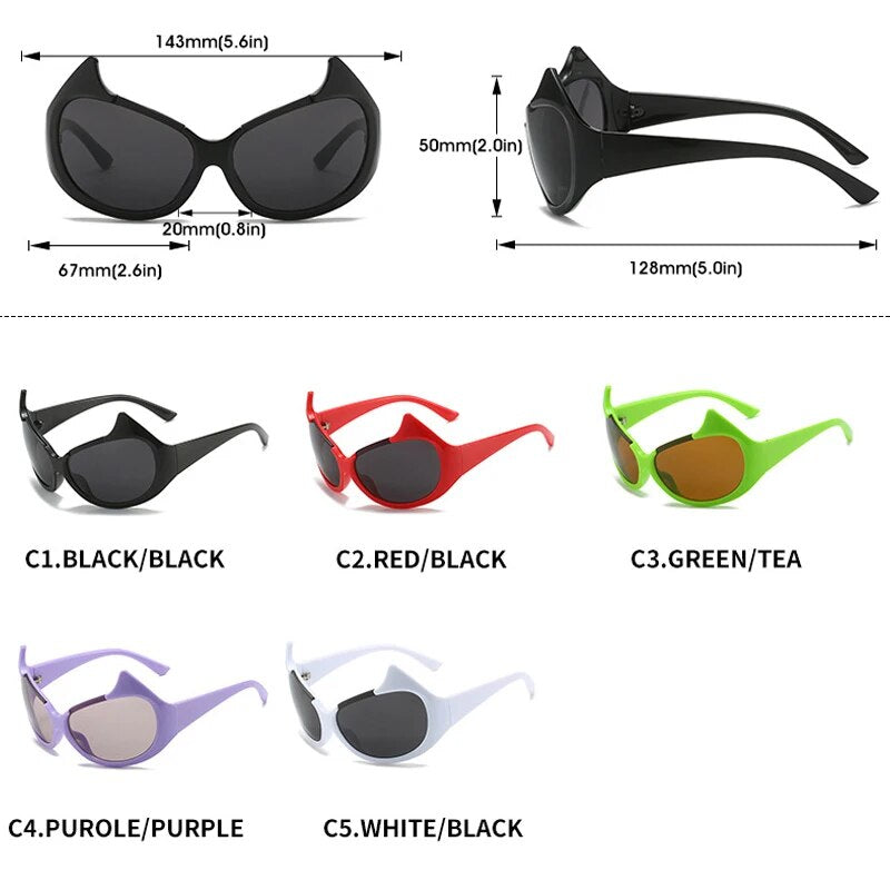 TEEK - Devious Cat Eye Sunglasses EYEGLASSES theteekdotcom   