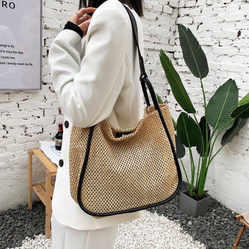 TEEK - Shop Girl Summer Tote Handbag BAG theteekdotcom Black  