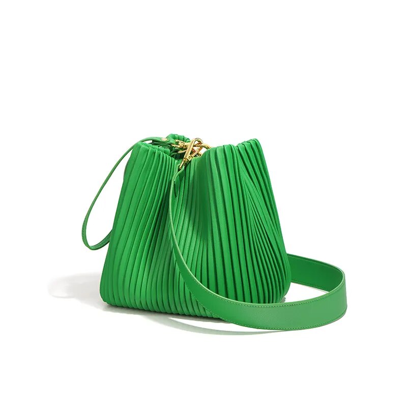 TEEK - Groove Bucket Handbag BAG theteekdotcom green small 17cm 
