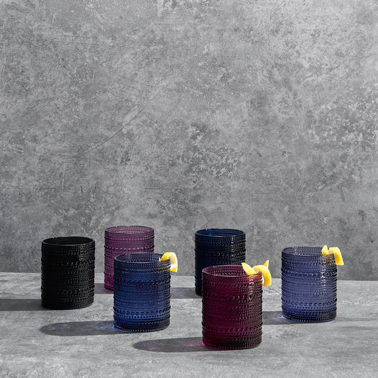 TEEK - Fortuna Hobnail Lowball Glassware Set of 6 HOME DECOR TEEK KS