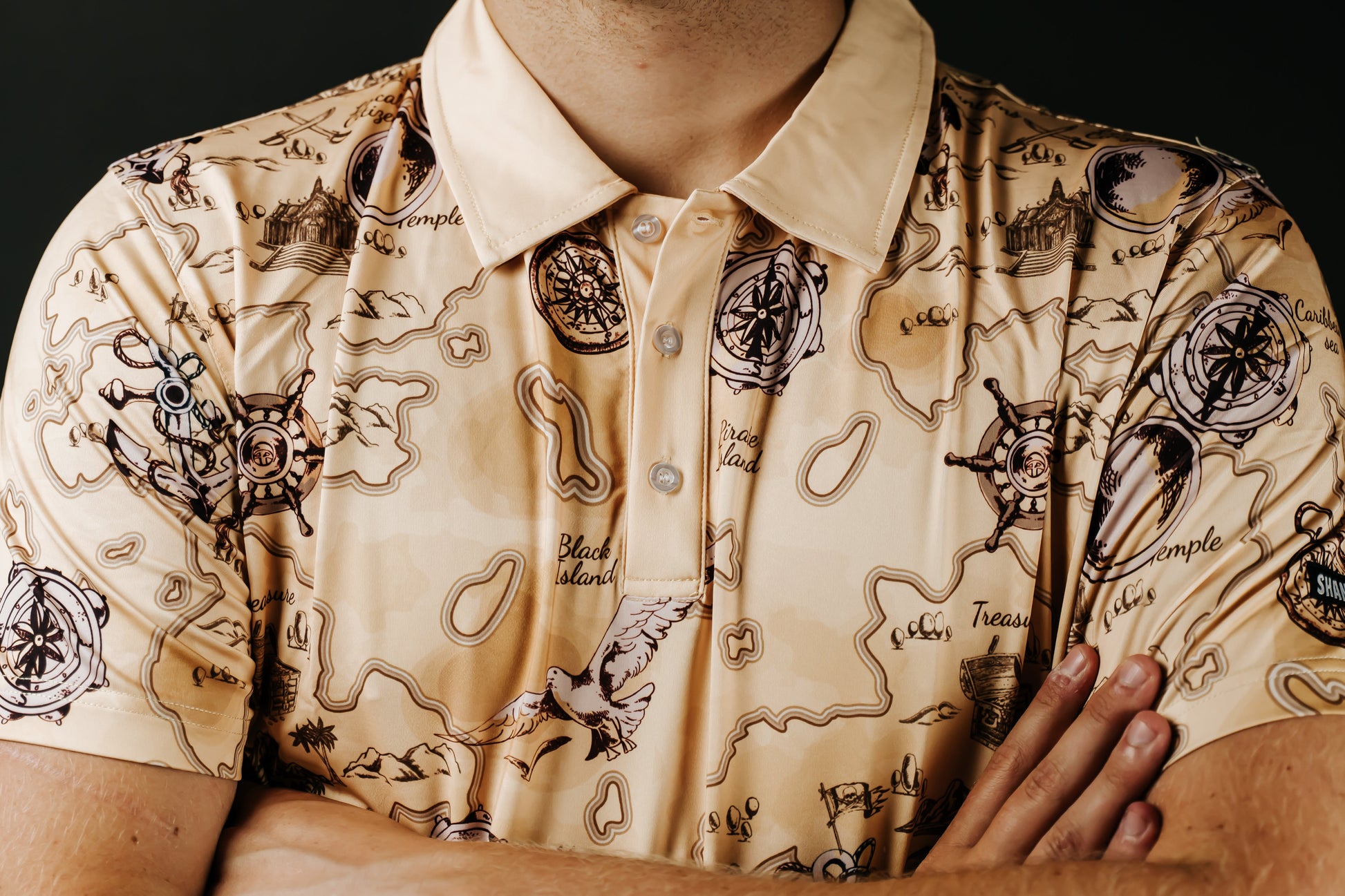 TEEK - Pirate Map Polo TOPS TEEK SIG