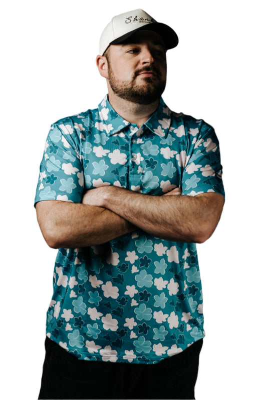 TEEK - Azalea Blue Polo TOPS TEEK SIG