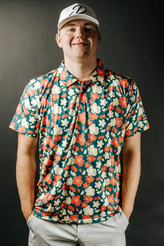 TEEK - Azalea Green Polo TOPS TEEK SIG