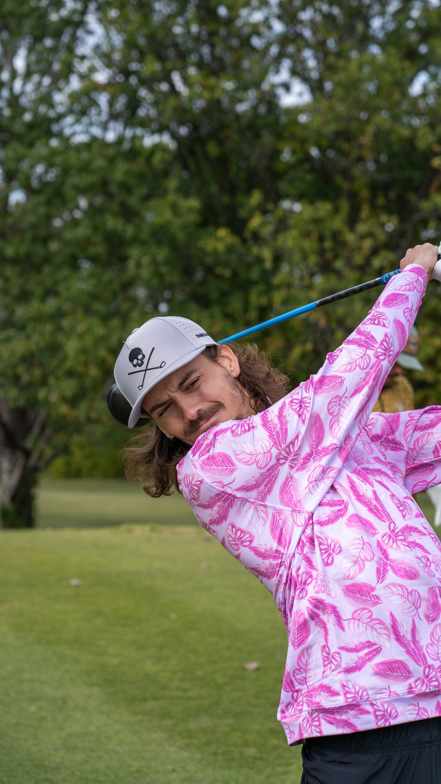 TEEK - Skull and Crossbones Gray Golf Hat HAT TEEK SIG