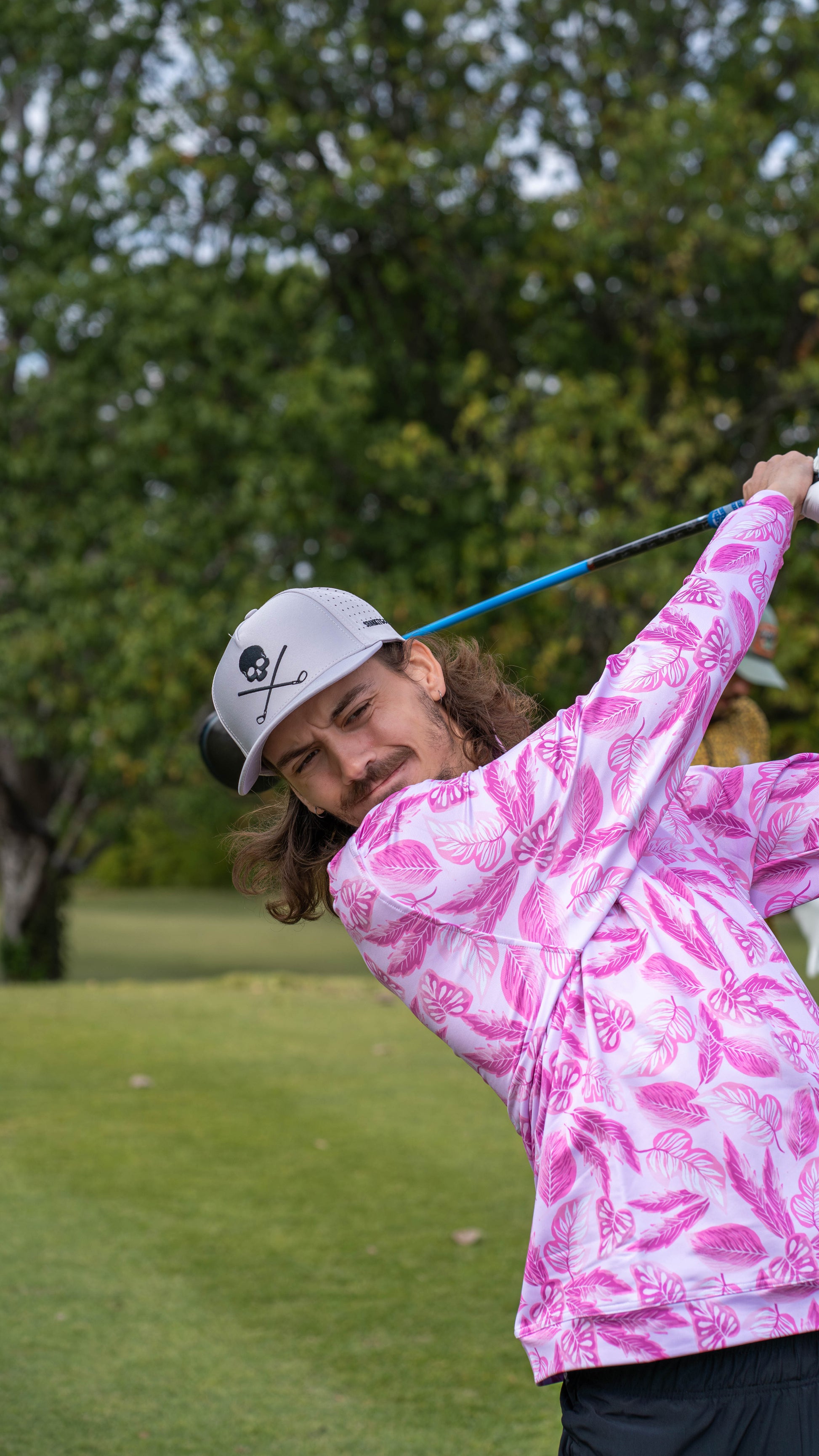 TEEK - Skull and Crossbones Gray Golf Hat HAT TEEK SIG