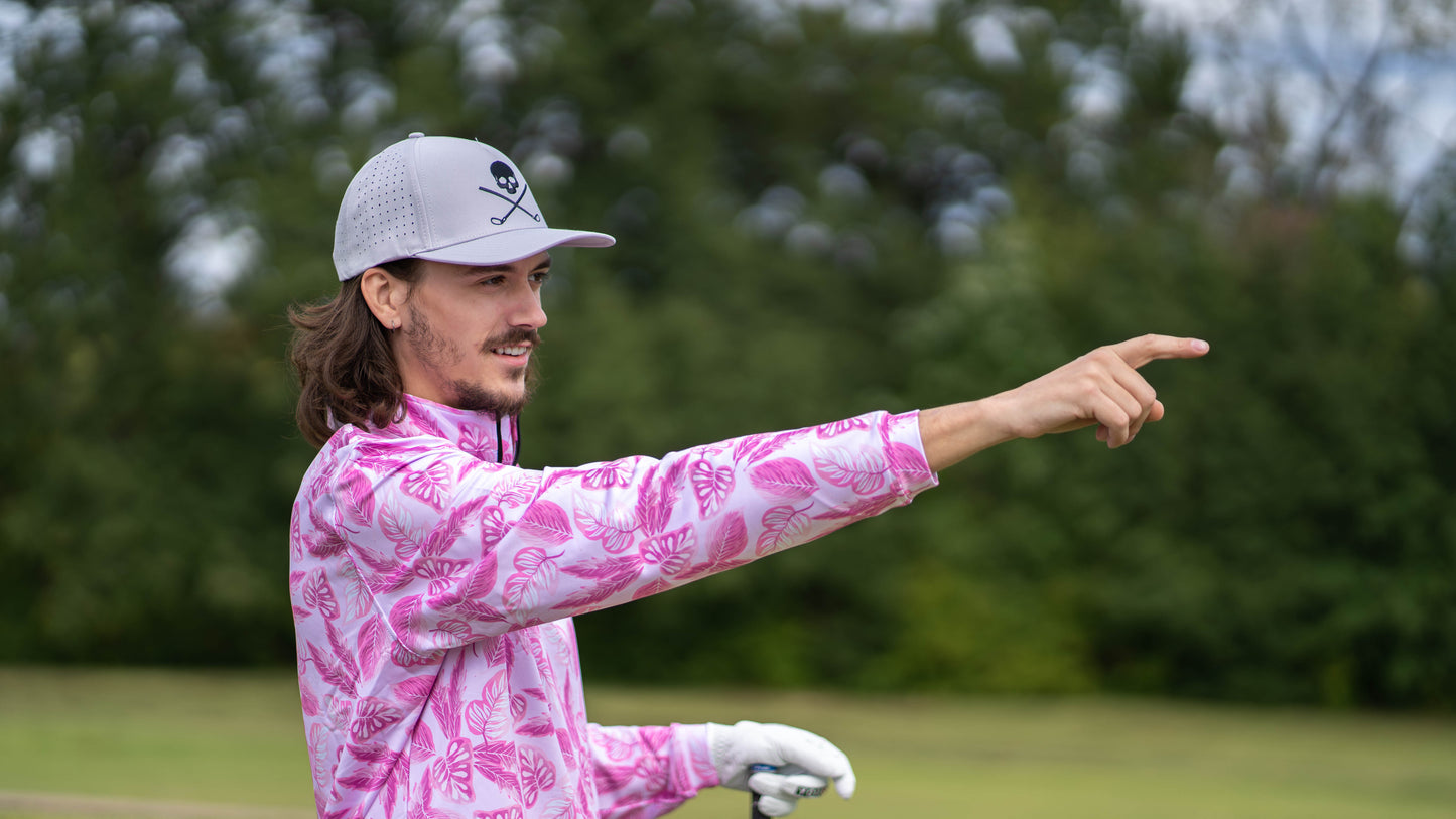 TEEK - Skull and Crossbones Gray Golf Hat HAT TEEK SIG