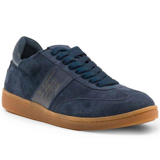 TEEK - 65-400-NVY SHIZZO Signature Leather Sneakers, Navy SHOES TEEK ZI 8.5 M