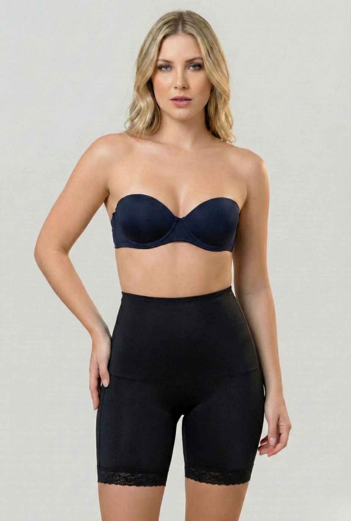 TEEK - Natasha Mid Thigh Panty Shapewear Vedette Store XS Black