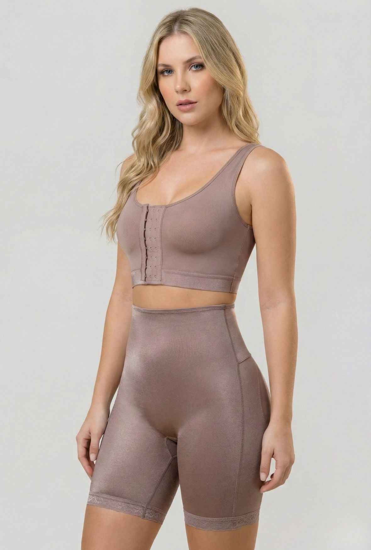 TEEK - Natasha Mid Thigh Panty Shapewear Vedette Store XS Mocha