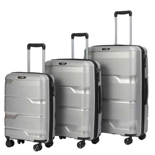 Silver Hardcase Roller Luggage Set (28', 24' and 20')