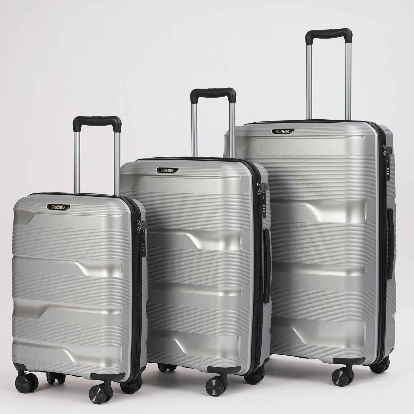 TEEK - 24-inch Silver Hardcase Roller Luggage BAG TEEK SP