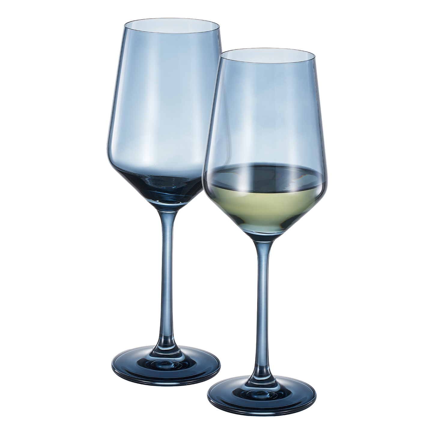 TEEK - Tonal Stemmed Wine Glassware Cloudy Blue Set HOME DECOR TEEK KS