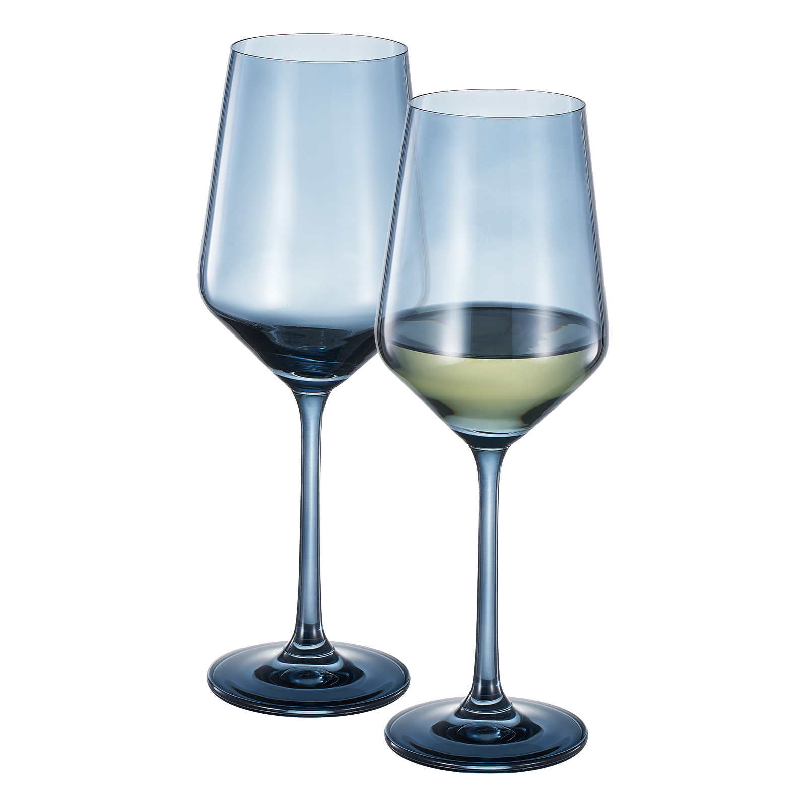 TEEK - Tonal Stemmed Wine Glassware Cloudy Blue Set HOME DECOR TEEK KS