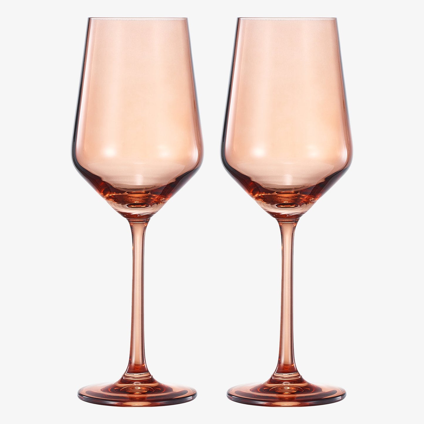 TEEK - Tonal Stemmed Wine Glassware Burnt Orange Set HOME DECOR TEEK KS