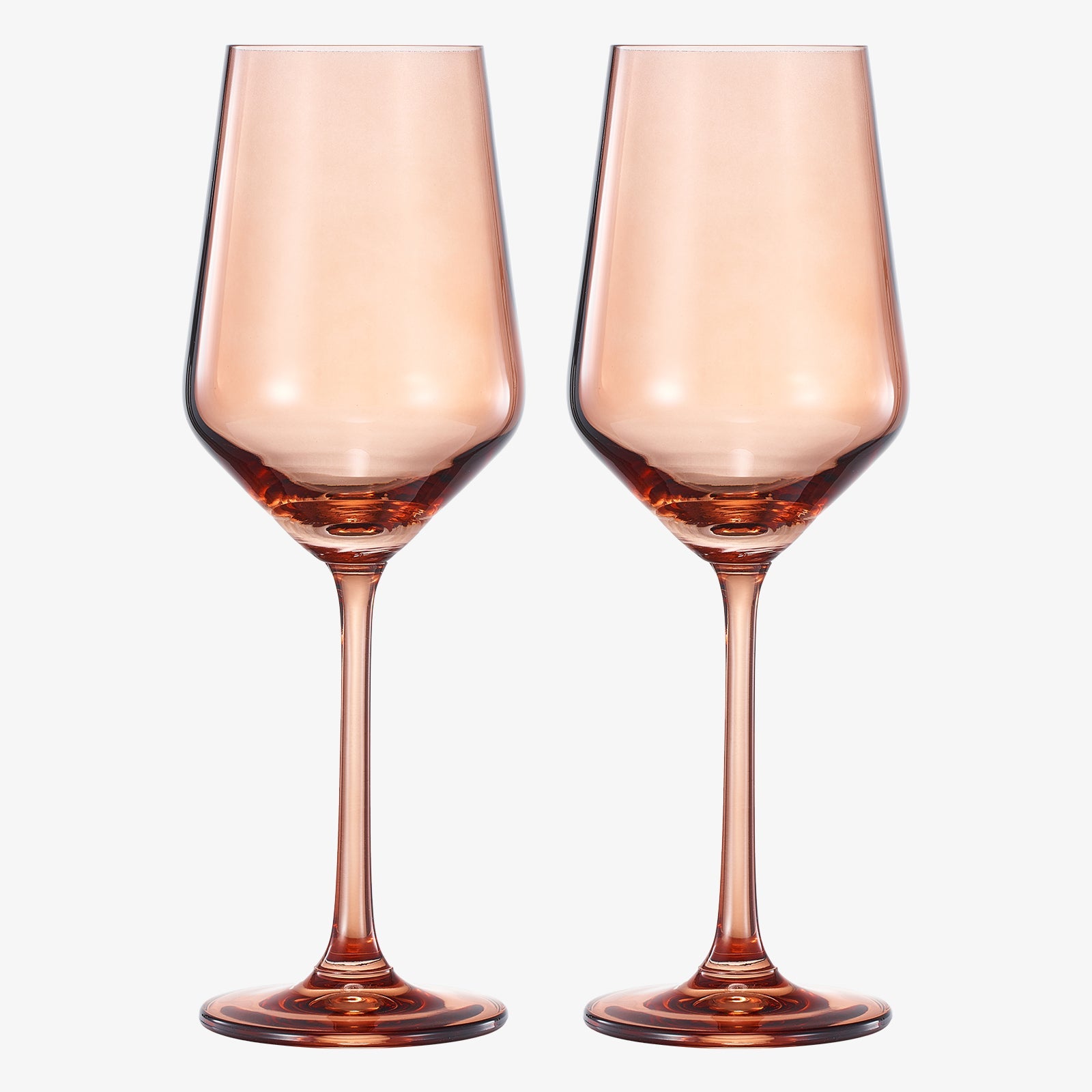 TEEK - Tonal Stemmed Wine Glassware Burnt Orange Set HOME DECOR TEEK KS