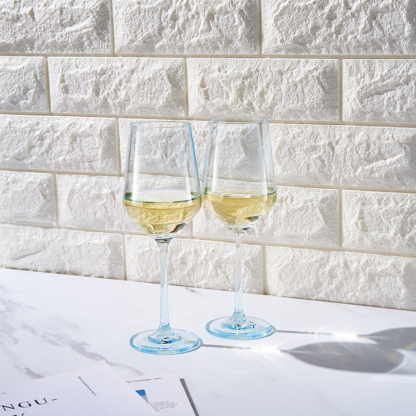 TEEK - Monet Stemmed Wine Glassware Blue Set HOME DECOR TEEK KS