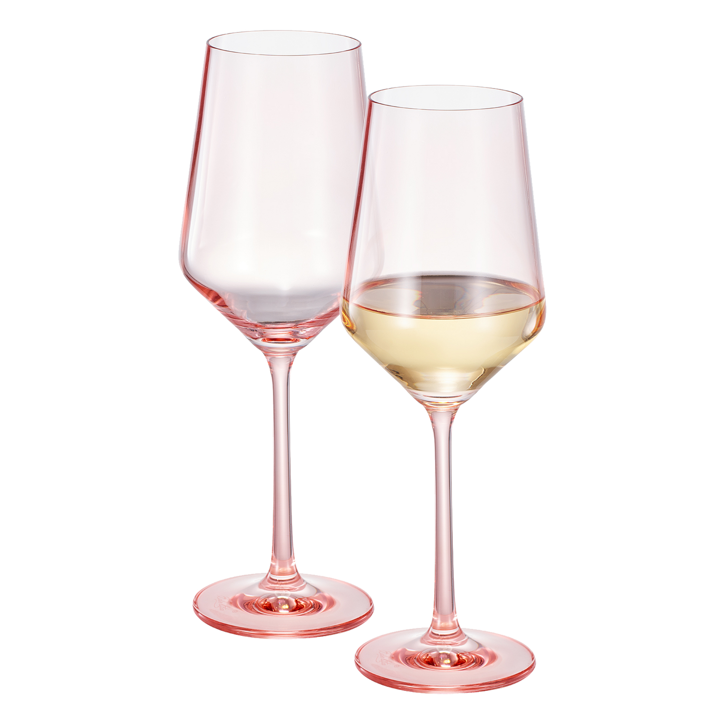 TEEK - Monet Stemmed Wine Glassware Pink Set HOME DECOR TEEK KS