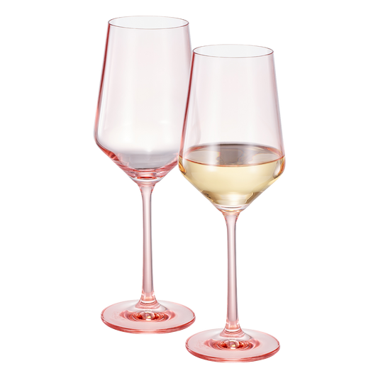 TEEK - Monet Stemmed Wine Glassware Pink Set HOME DECOR TEEK KS