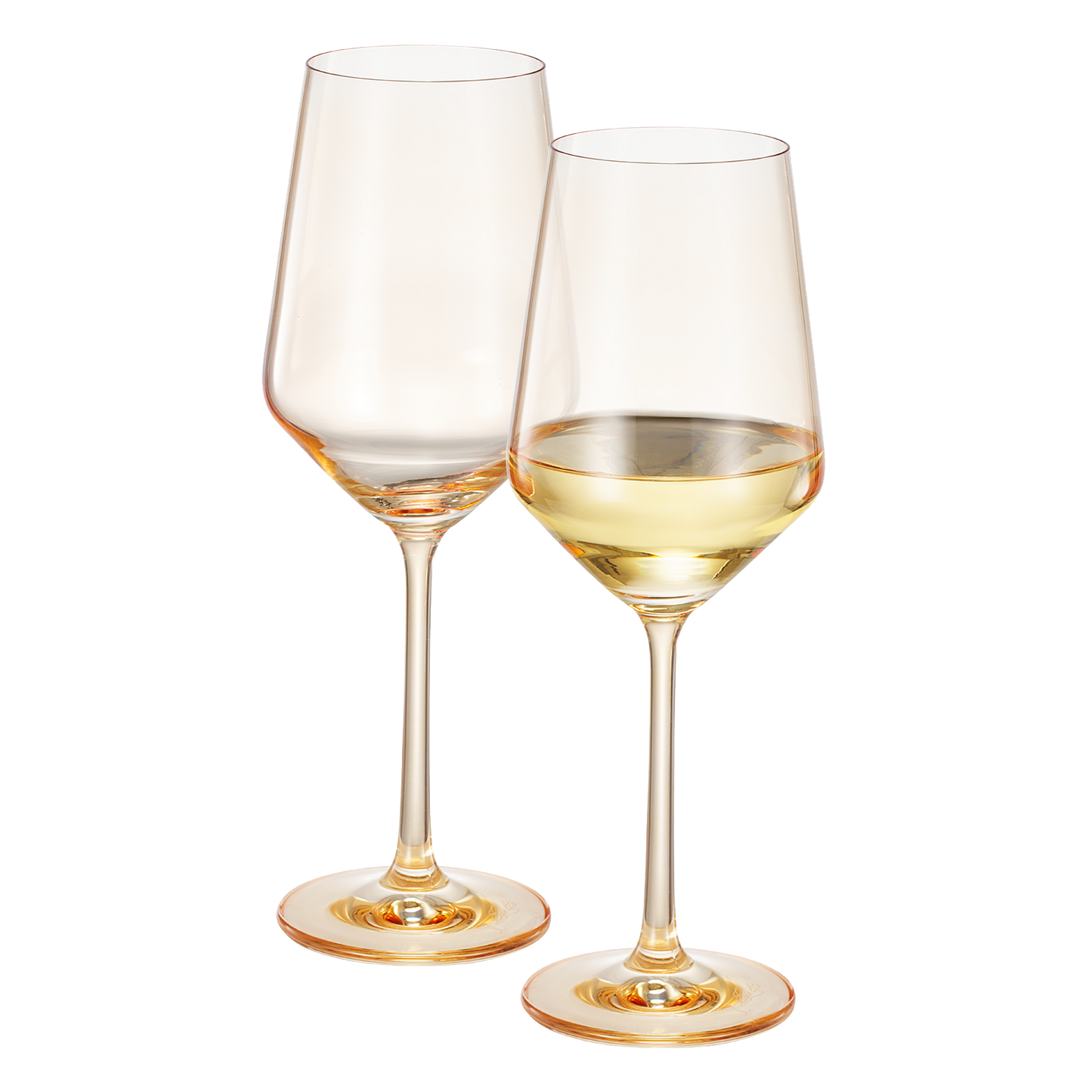 TEEK - Monet Stemmed Wine Glassware Yellow Set HOME DECOR TEEK KS