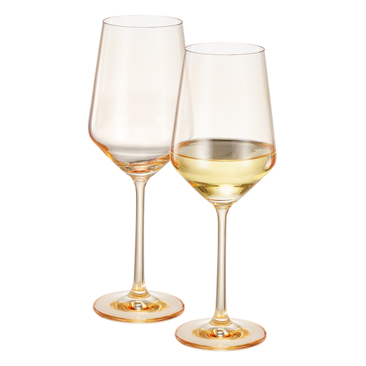 TEEK - Monet Stemmed Wine Glassware Yellow Set HOME DECOR TEEK KS