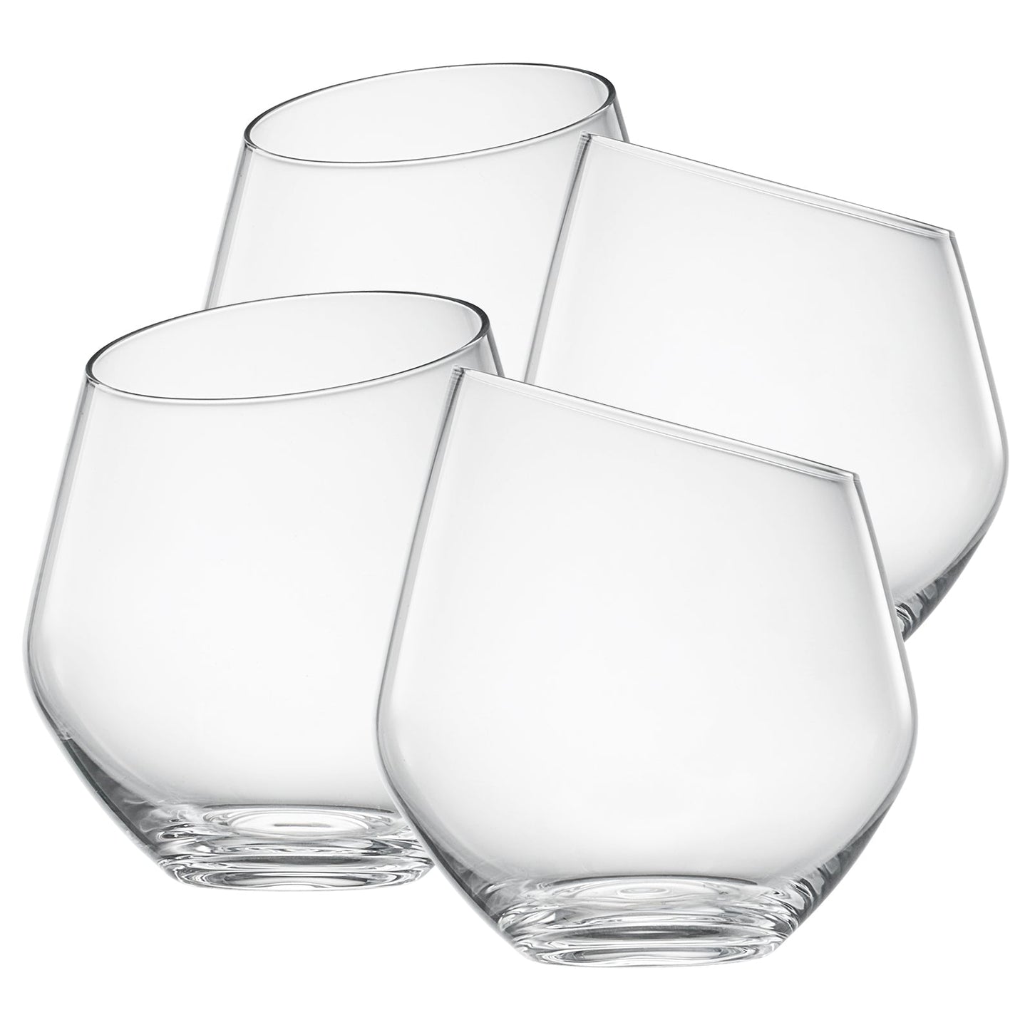 TEEK - Classica Slanted Stemless Wine Glassware Set HOME DECOR TEEK KS