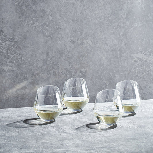 TEEK - Classica Slanted Stemless Wine Glassware Set HOME DECOR TEEK KS