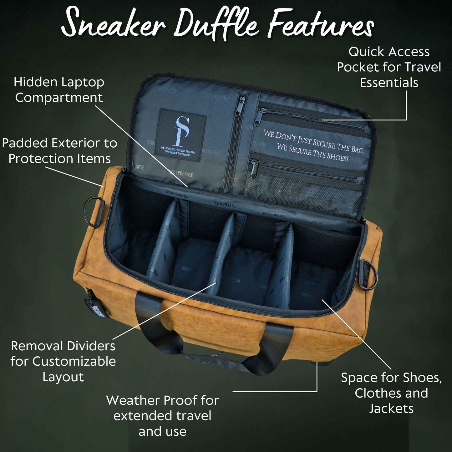 TEEK - Brown Leather Sneaker Duffle Bag BAG TEEK SP