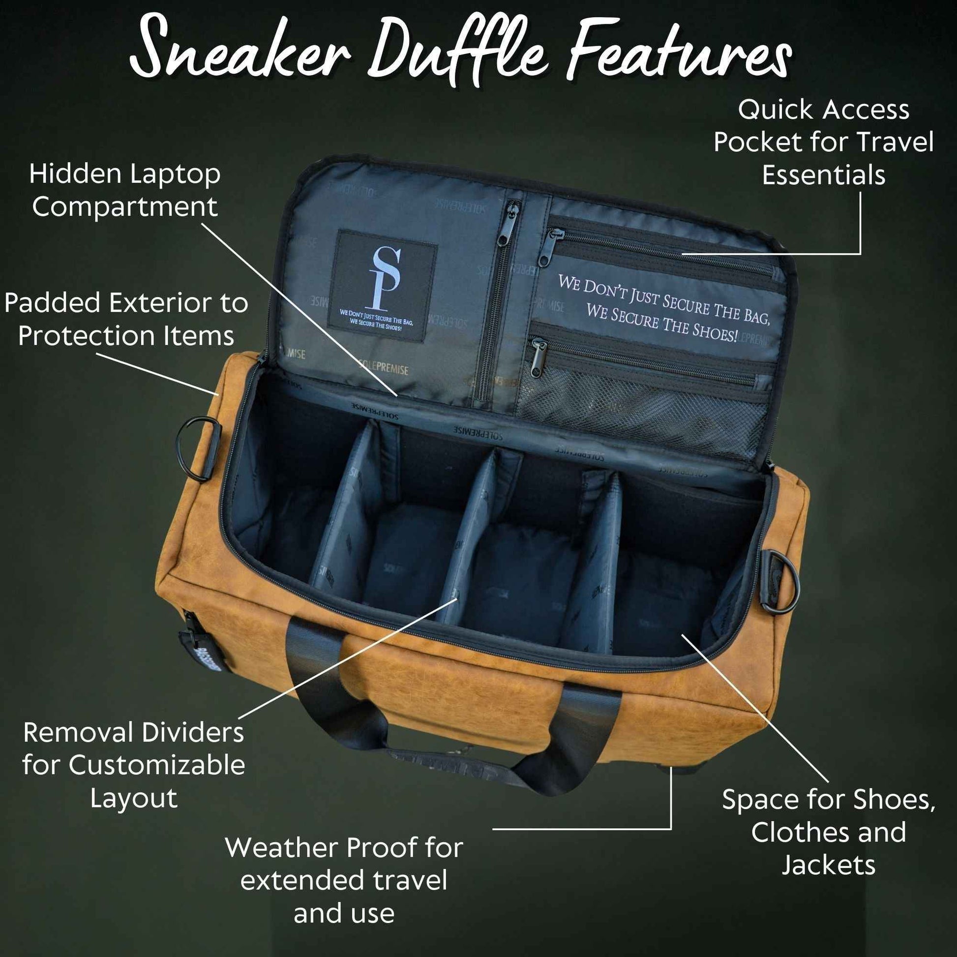 TEEK - Brown Leather Sneaker Duffle Bag BAG TEEK SP