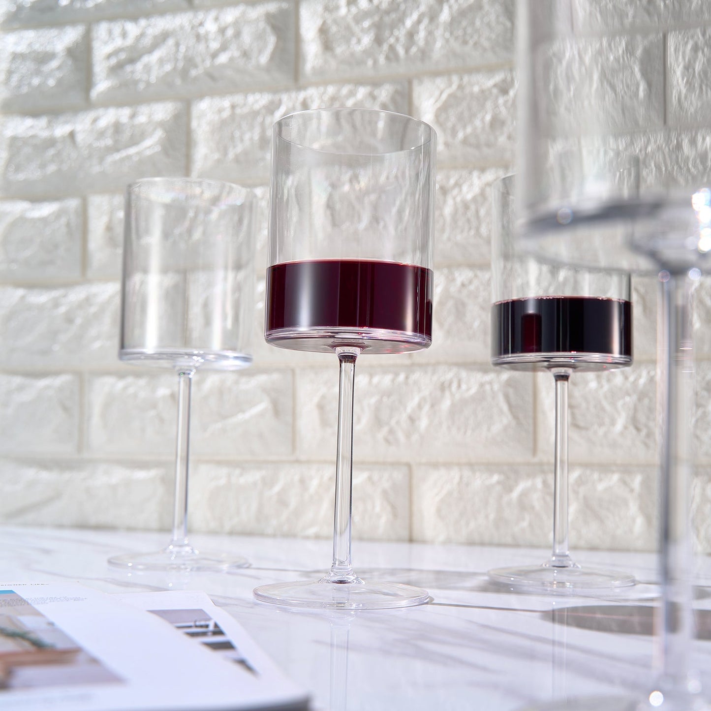 TEEK - Barcelona Acrylic Stemmed Clear Wine Glassware Set of 8 HOME DECOR TEEK KS