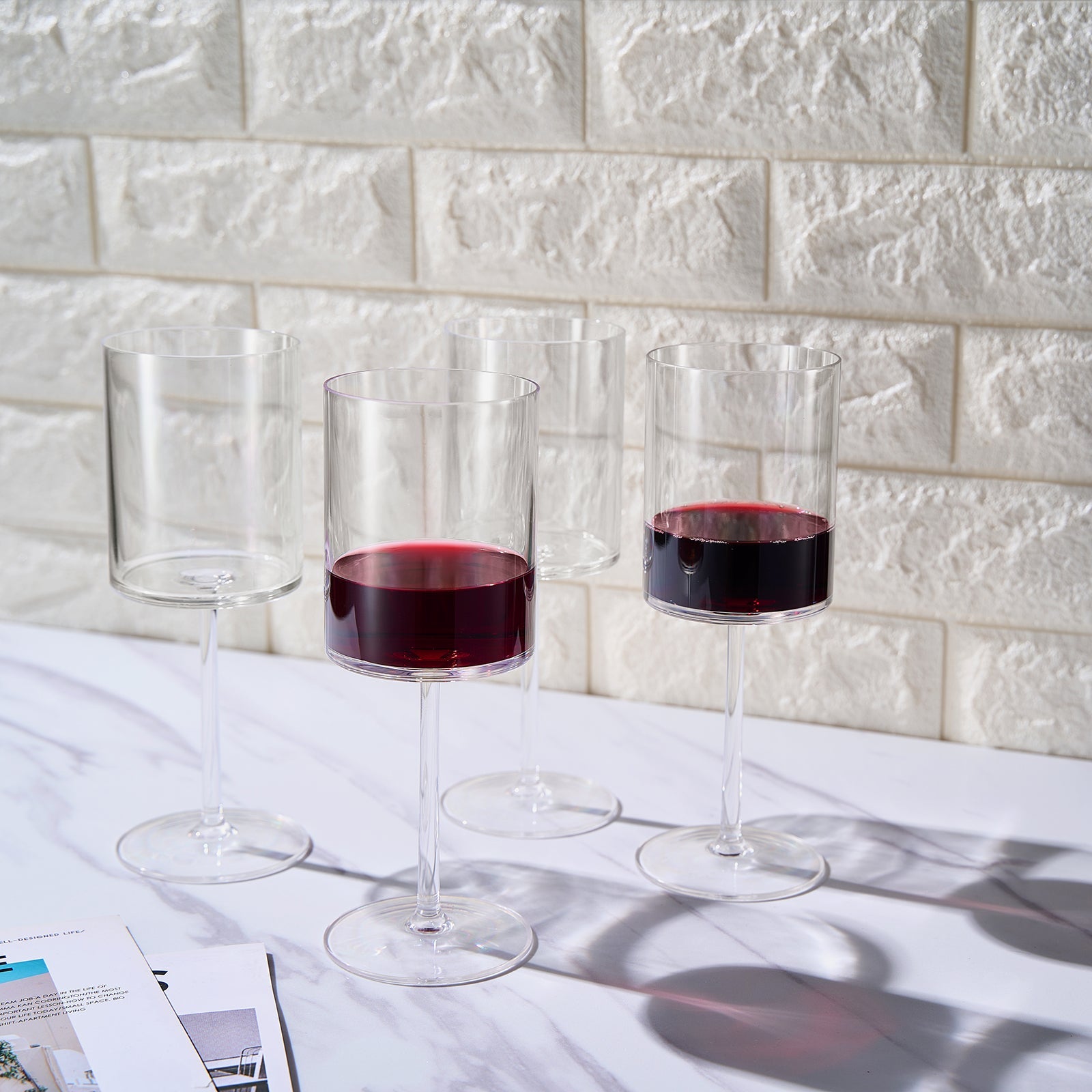 TEEK - Barcelona Acrylic Stemmed Wine Glassware Set HOME DECOR TEEK KS