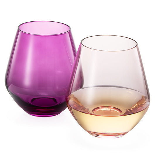 TEEK - Flora Stemless Wine Glassware Set HOME DECOR TEEK KS