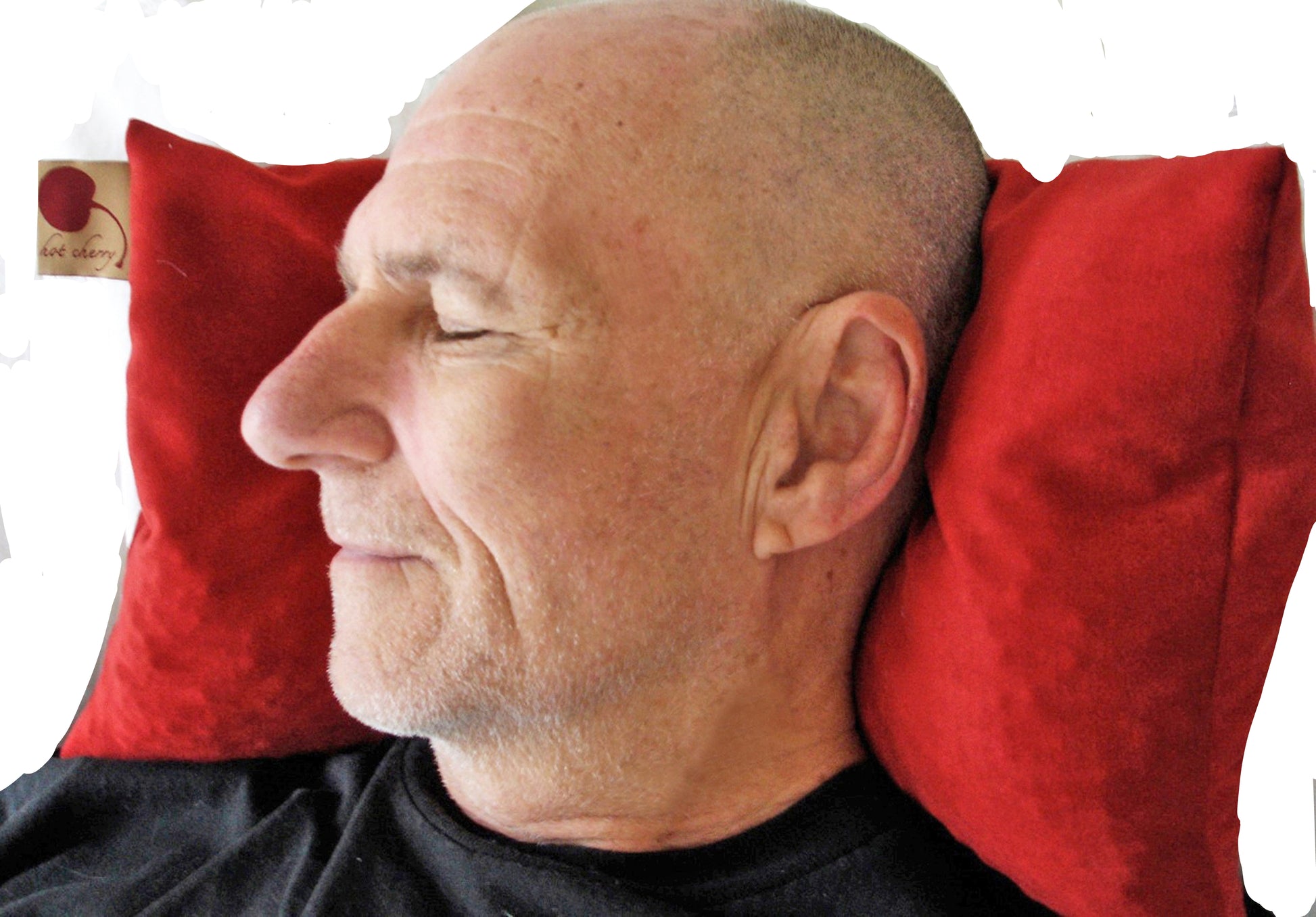 TEEK - Hot Cherry Double Square Pillow Plush Red Ultra-Suede PILLOW TEEK HCP