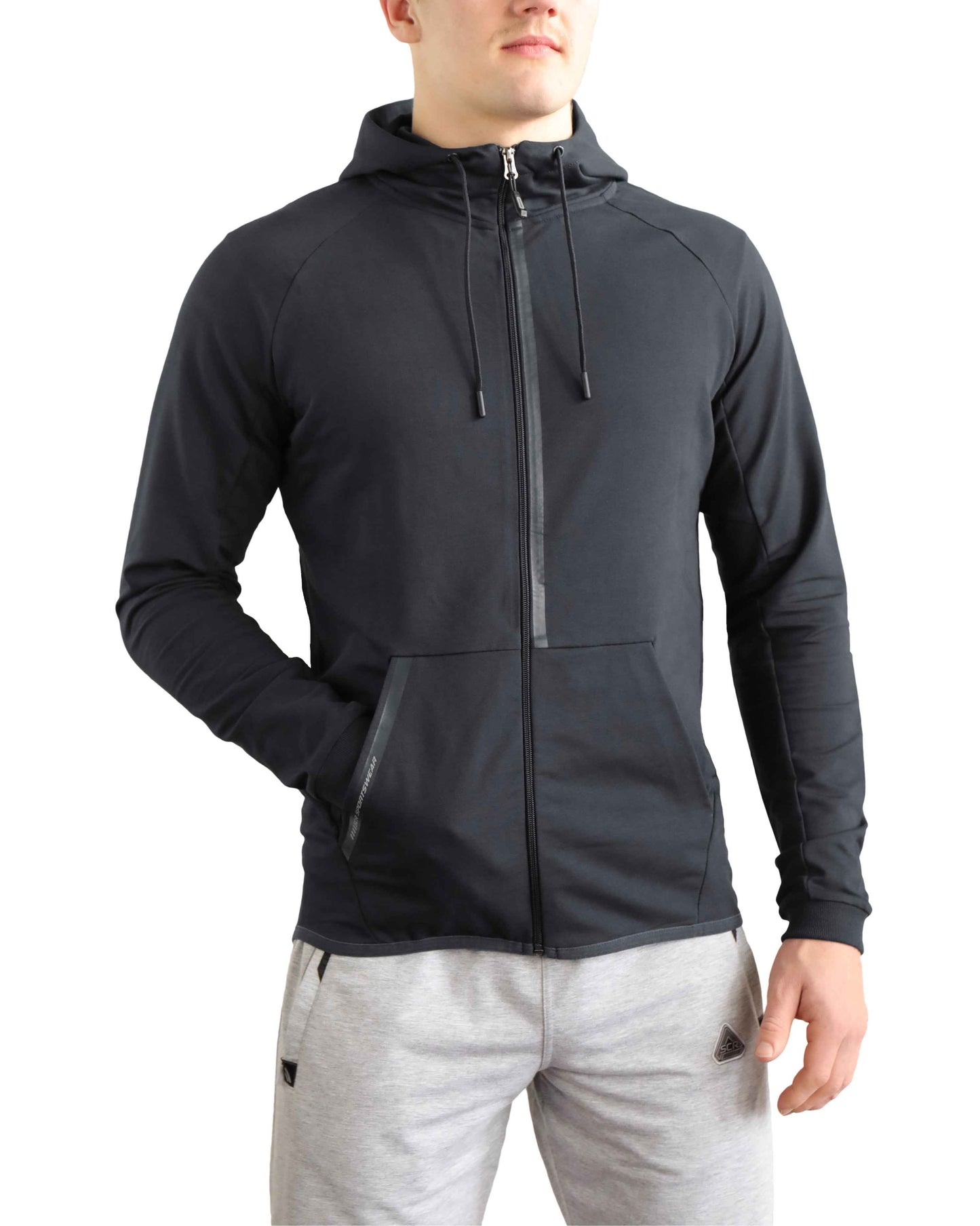 TEEK - All-Day Comfort Hooded Sweatshirt Slim Fit JACKET TEEK SCR X-Small Short Black