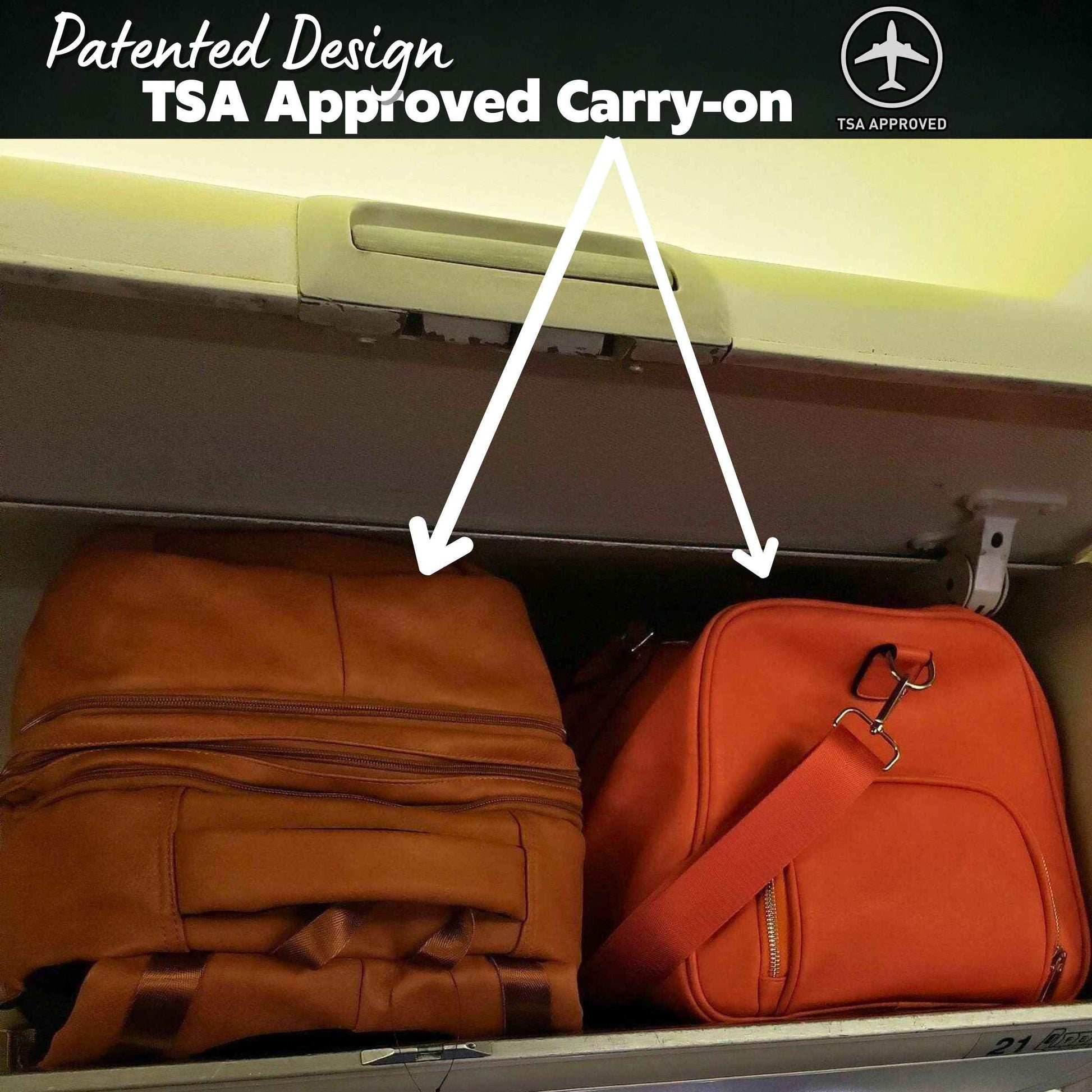 TEEK - Brown Leather Patented Carry-on Bag (XL Design) (Only 300 Made) BAG TEEK SP