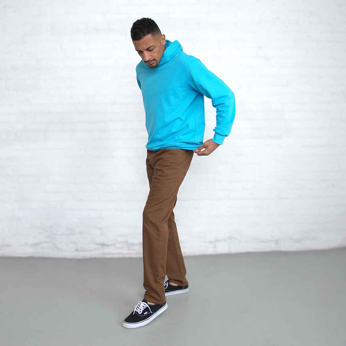 TEEK - 100% Cotton Tailored Fit Brown JEANS TEEK DDA