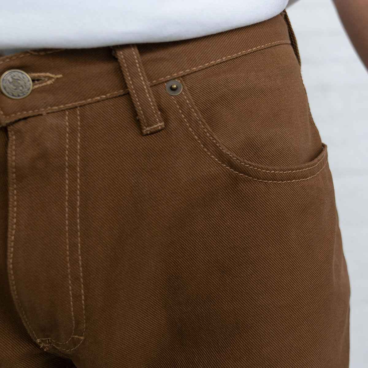 TEEK - 100% Cotton Tailored Fit Brown JEANS TEEK DDA