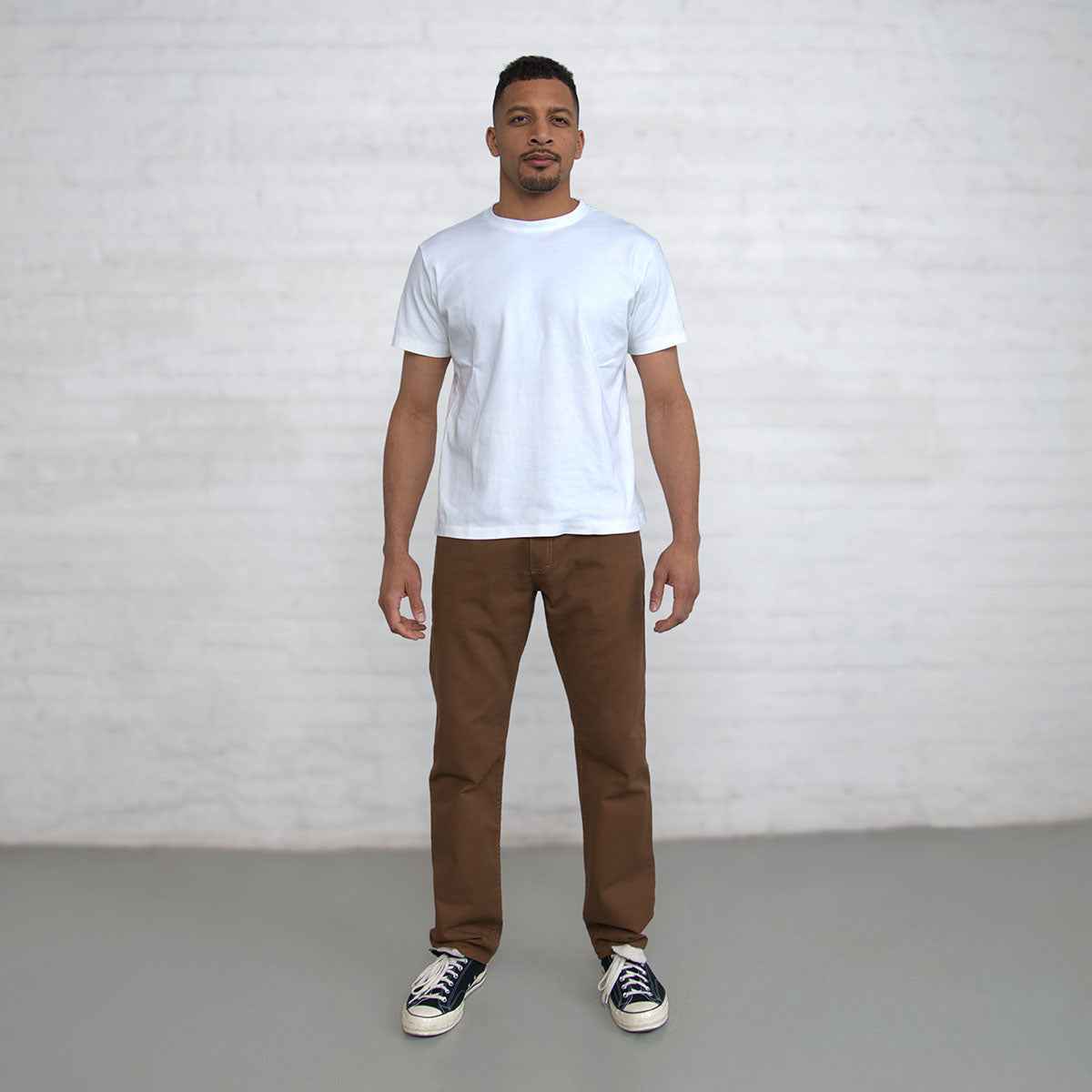 TEEK - 100% Cotton Tailored Fit Brown JEANS TEEK DDA
