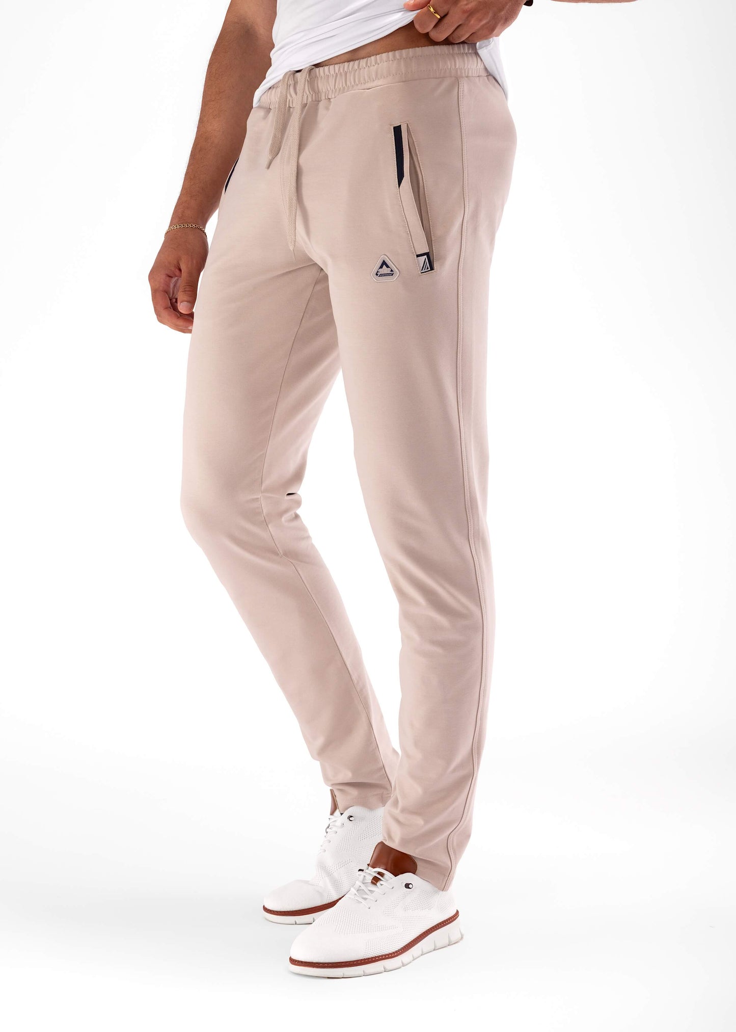 All-Day Comfort Athletic Sweatpants - Tapered (Tall Fit) Men Activewear SCR Sportswear Small(26-30"Waist) 36 Dark Beige
