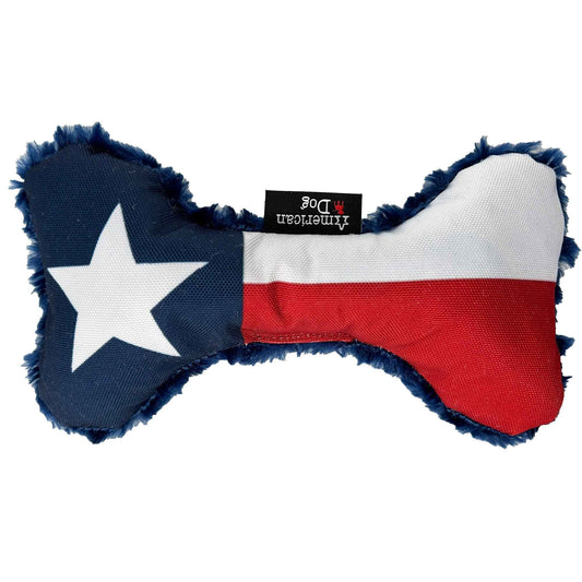 TEEK - Texas Flag Bone (Nylon & Fleece) PET SUPPLIES TEEK AD Small