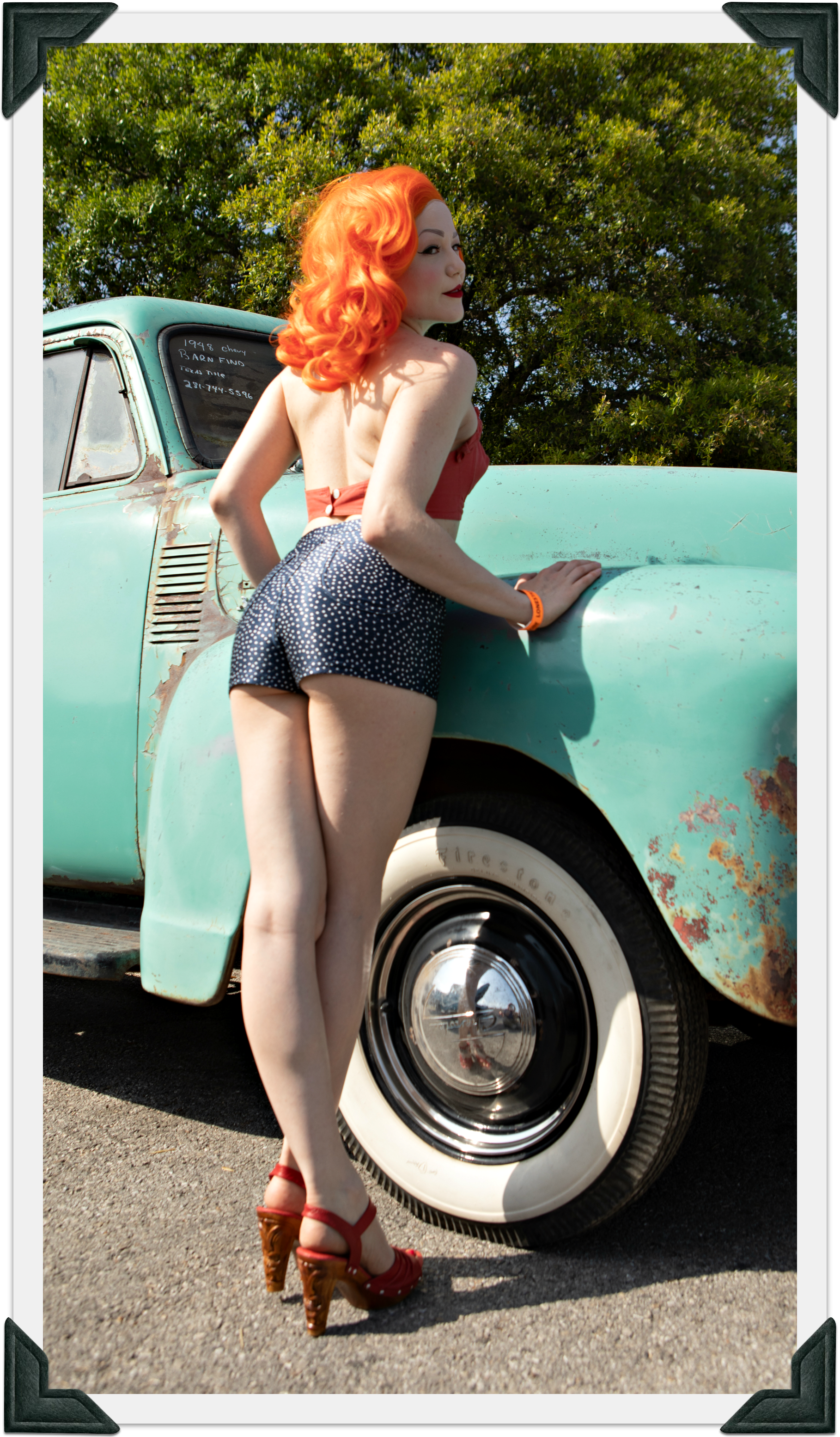 TEEK - The Rockin' Tiki Ankle Strap- Scarlette Leather SHOES TEEK LLS