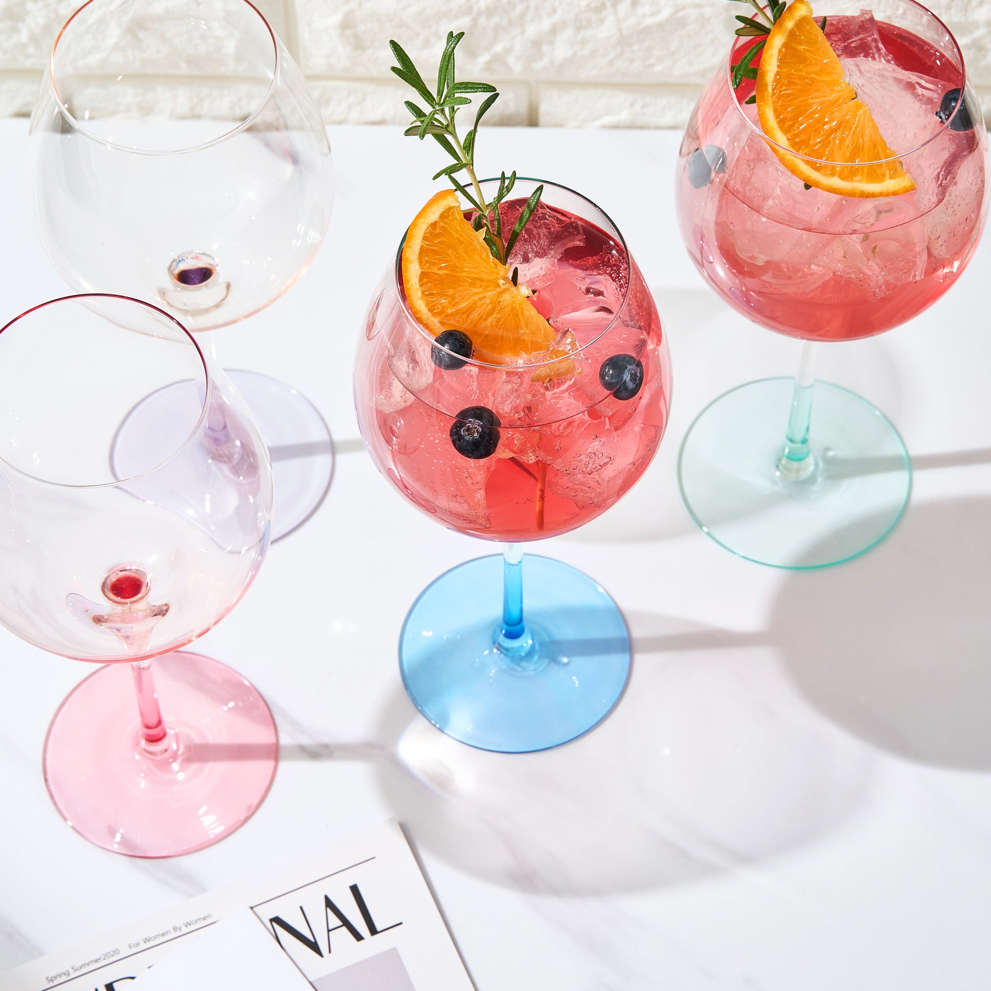 TEEK - Alba Balloon Stemmed Wine Glassware Set HOME DECOR TEEK KS