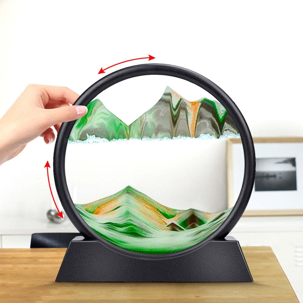 TEEK - Moving Sand Art 3D Hourglass Decor HOME DECOR theteekdotcom   
