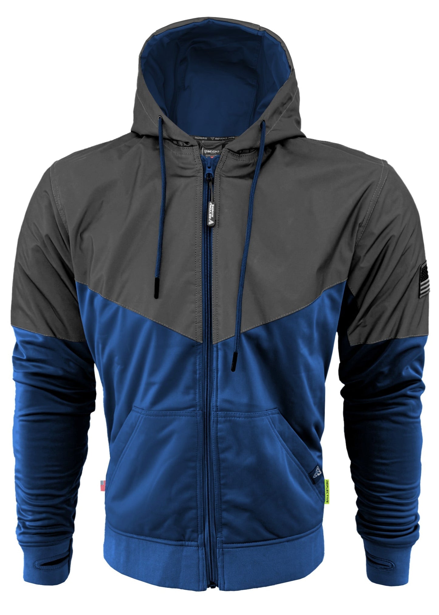 TEEK - Mens Ultra Reflective Padded Hoodie Blue Nebula JACKET TEEK BR