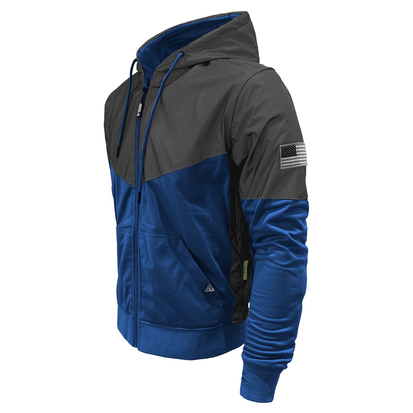 TEEK - Mens Ultra Reflective Padded Hoodie Blue Nebula JACKET TEEK BR