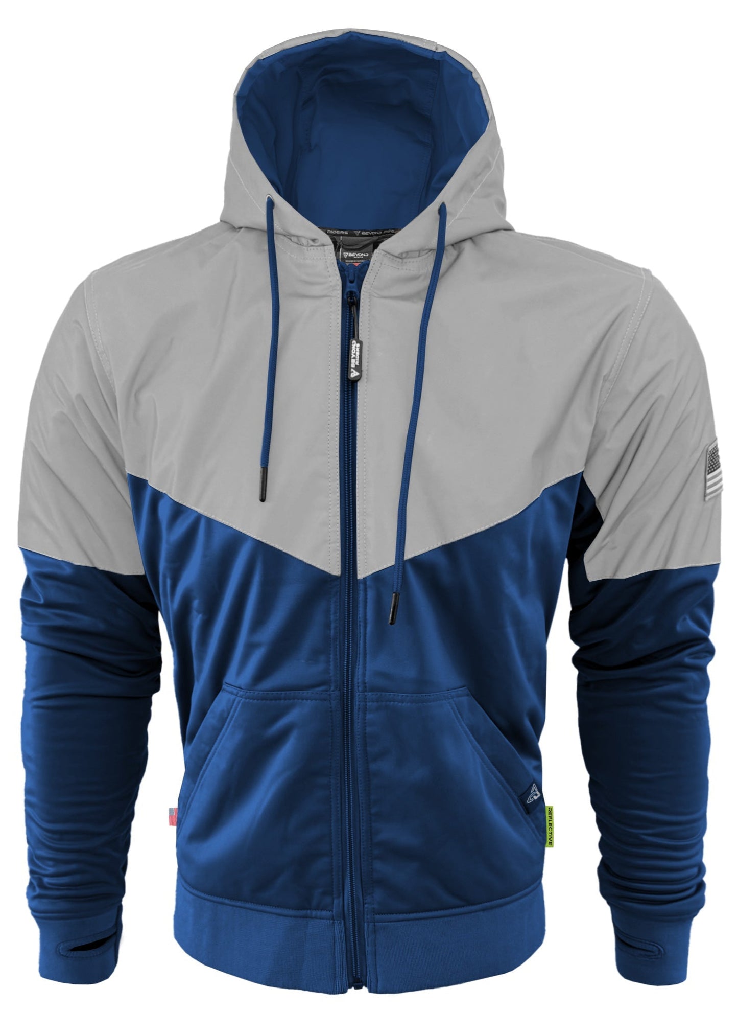TEEK - Ultra Reflective Padded Hoodie Blue Eclipse JACKET TEEK BR