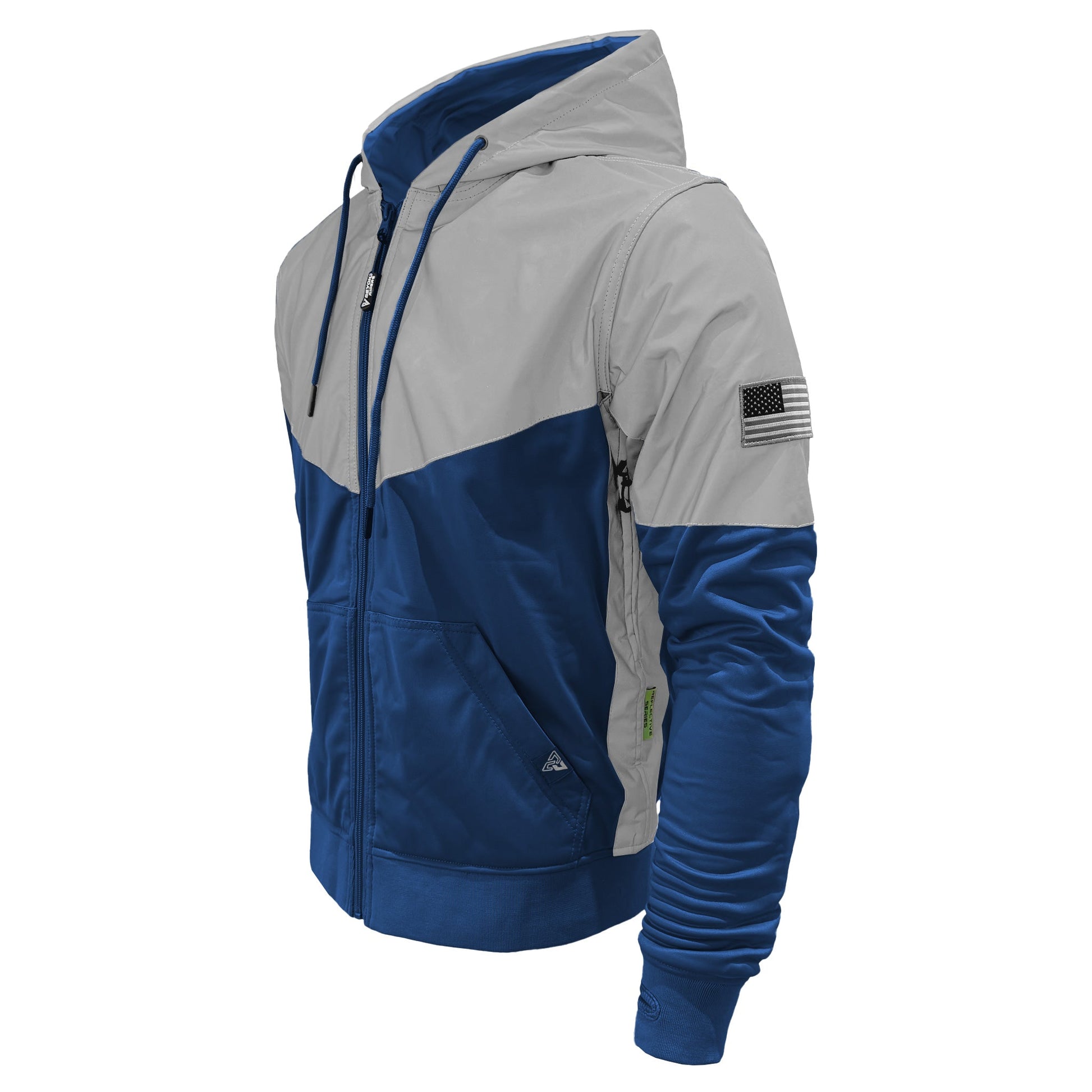 TEEK - Ultra Reflective Padded Hoodie Blue Eclipse JACKET TEEK BR