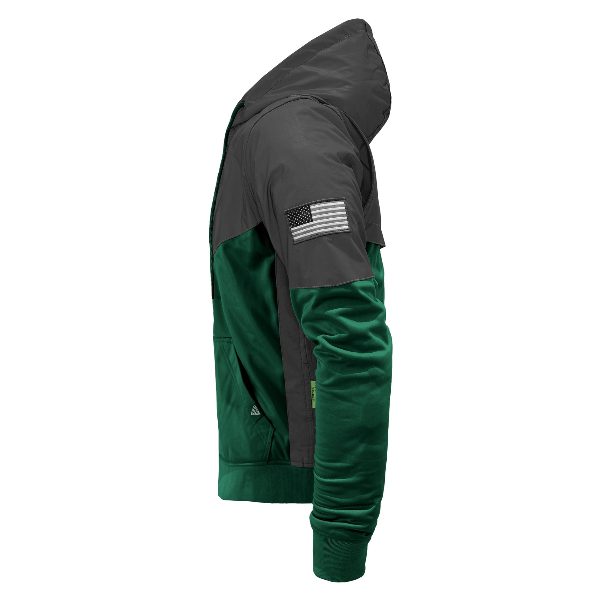 TEEK - Ultra Reflective Padded Hoodie Dark Green Nebula JACKET TEEK BR