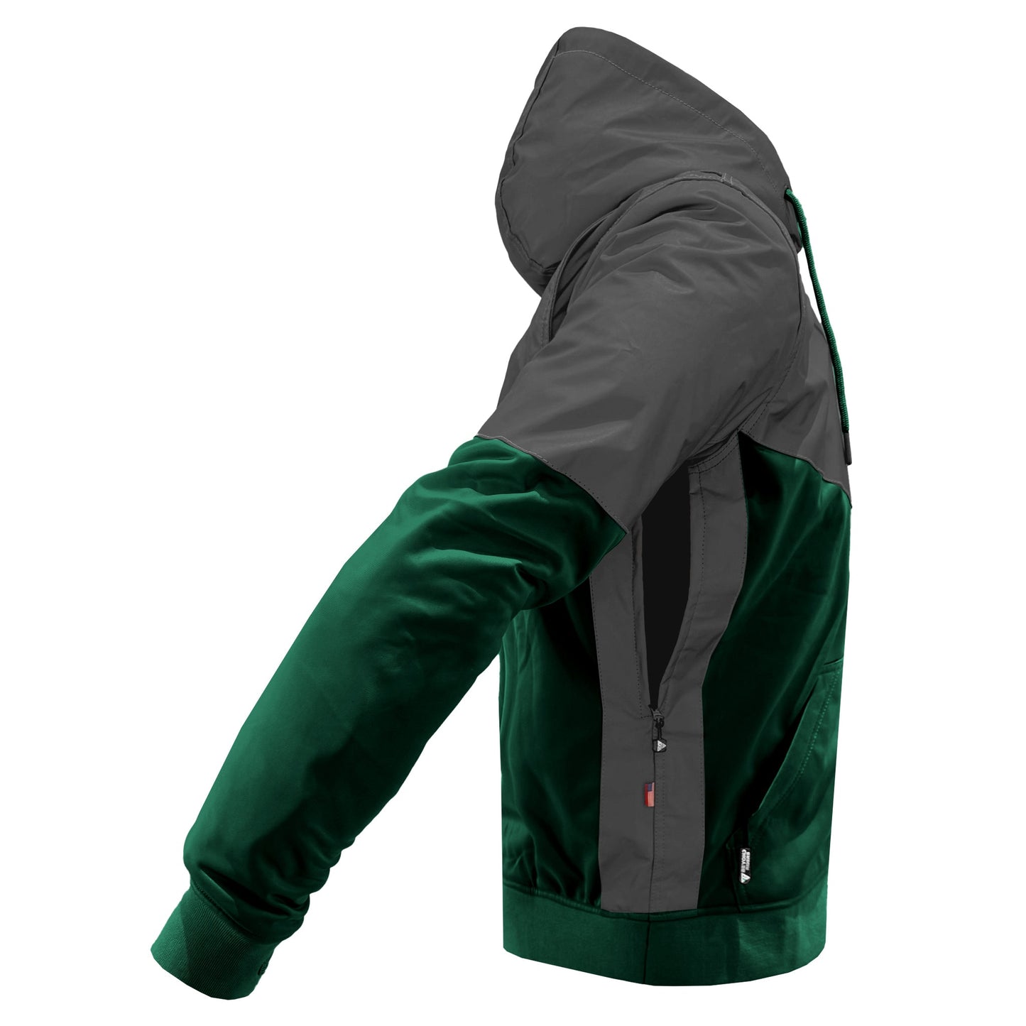 TEEK - Ultra Reflective Padded Hoodie Dark Green Nebula JACKET TEEK BR