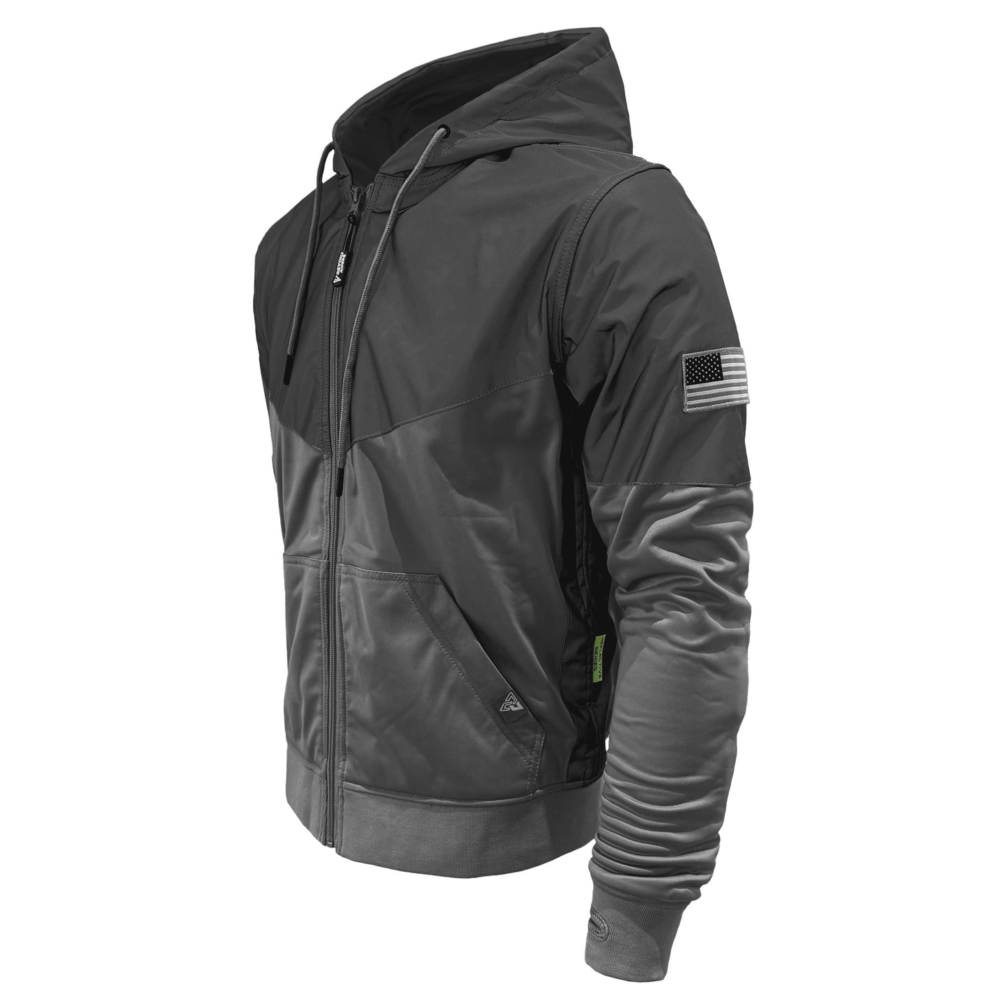 TEEK - Mens Ultra Reflective Padded Hoodie Dark Grey Nebula JACKET TEEK BR