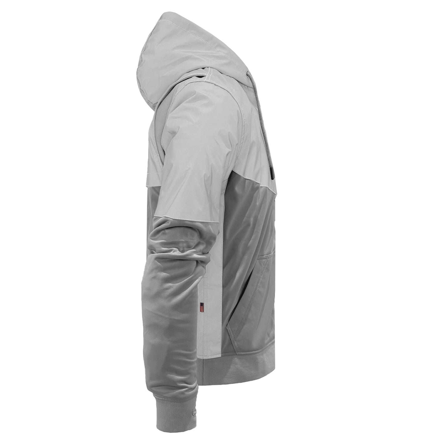 TEEK - Ultra Reflective Padded Hoodie "Twilight Titanium" - Light Gray and Silver JACKET TEEK BR